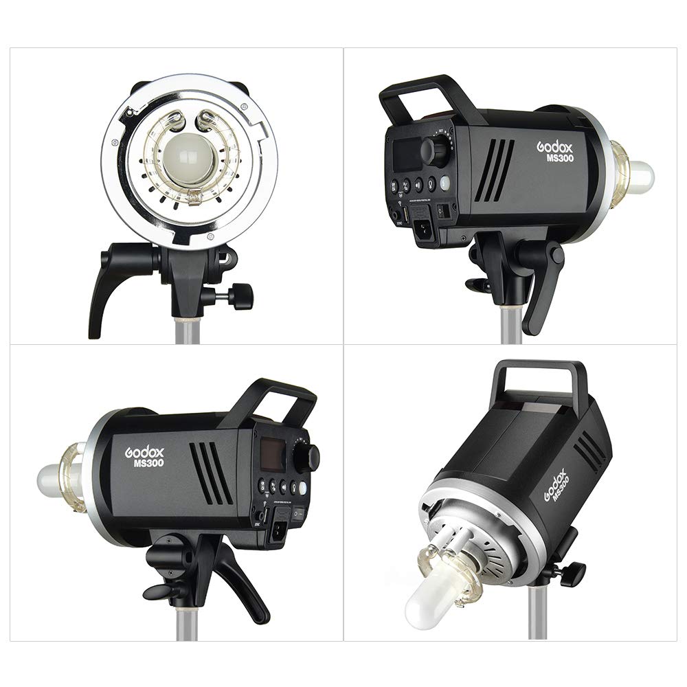 Godox Ms300 Studio Flash Strobe Light Monolight 300Ws Max. Power Built In Godox 2.4G Wireless X System Gn58 5600K With 150W Mode
