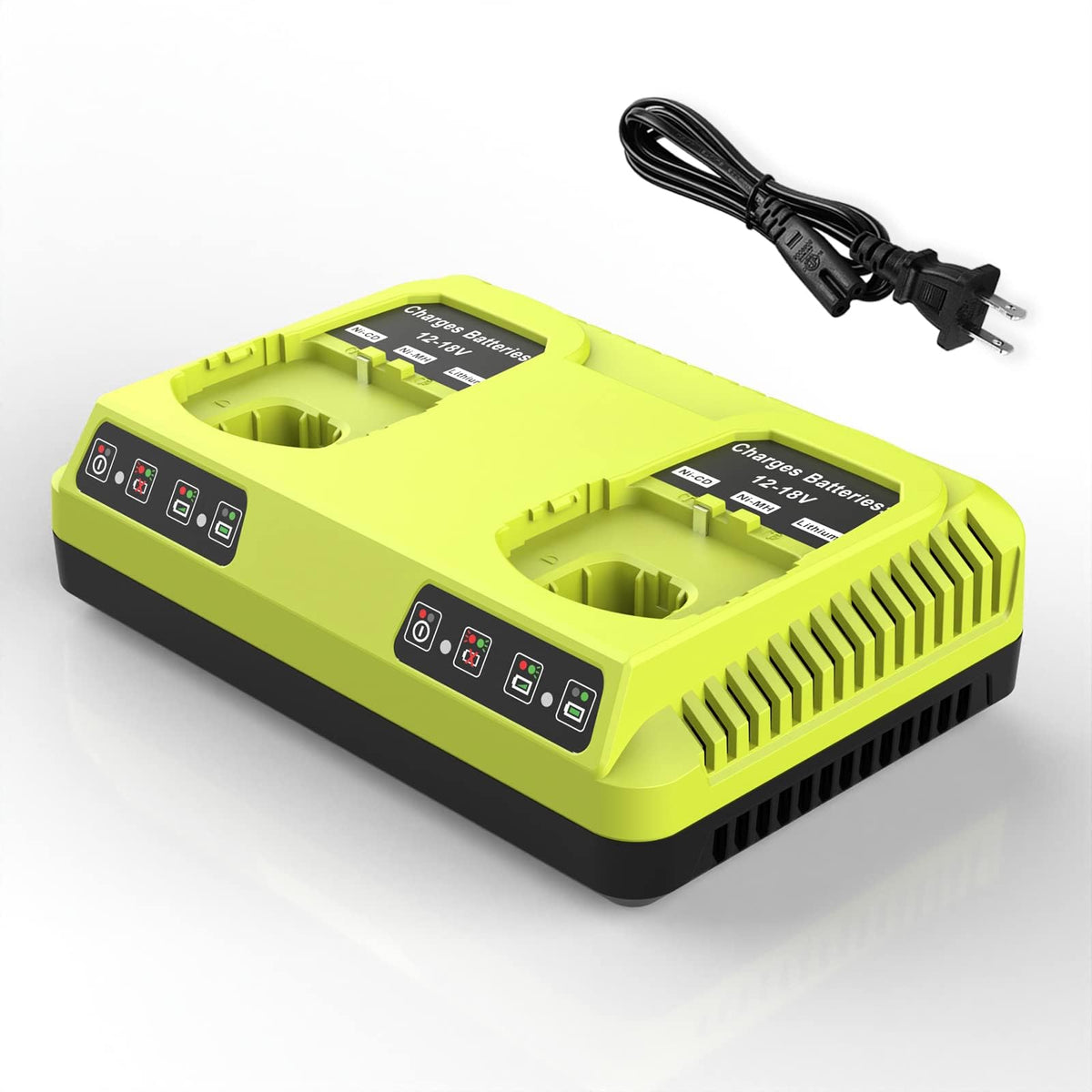 Powilling P117 Replacement For Ryobi 18V Battery Charger, P118 Compatible With Ryobi 18V For Ryobi One+ Plus Battery P100 P101 P