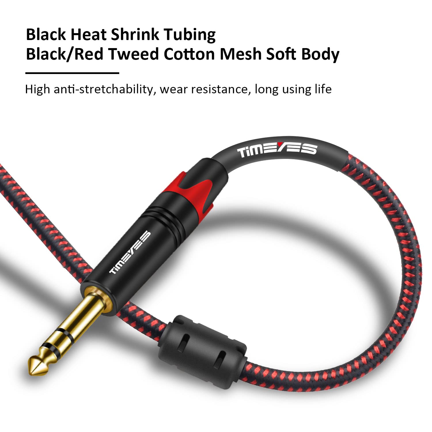 Timeyes Xlr To 6.35 Jack Cable, 10M 1/4'' Trs To Xlr Male Balanced Mic Cable, Male Xlr To 1/4 Inch 6.5Mm Male Audio Cord, Trs 6.