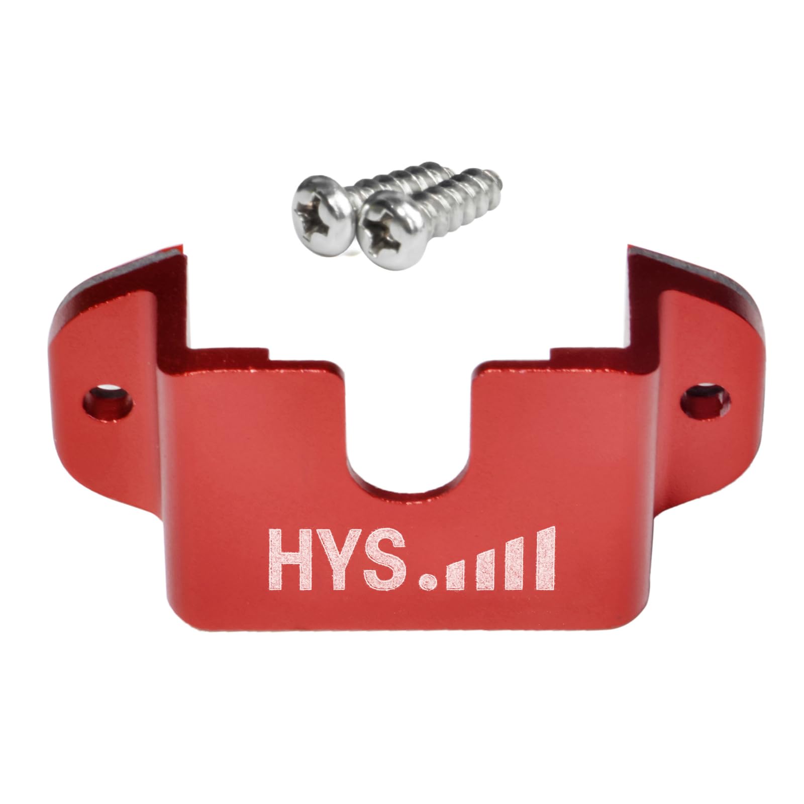 Hys Single Side Radio Car Mount, Universal Ham Cb Radio Microphone Mic Hanger Holder Mounting Kit With Screws For Handheld Cb & Vhf Uhf Handheld Radios&Shoulder Speaker Mic(Red 1Pc)