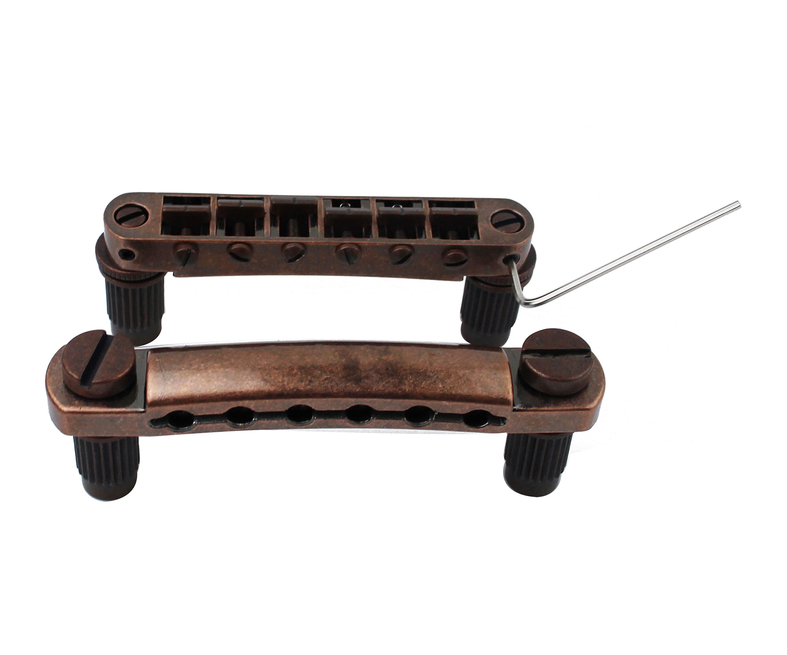 Guyker Guitar Tune O Matic Bridge And Stop Bar Tailpiece Combo With Anchors And Studs Replacement Compatible With Lp Sg Epi 6 St