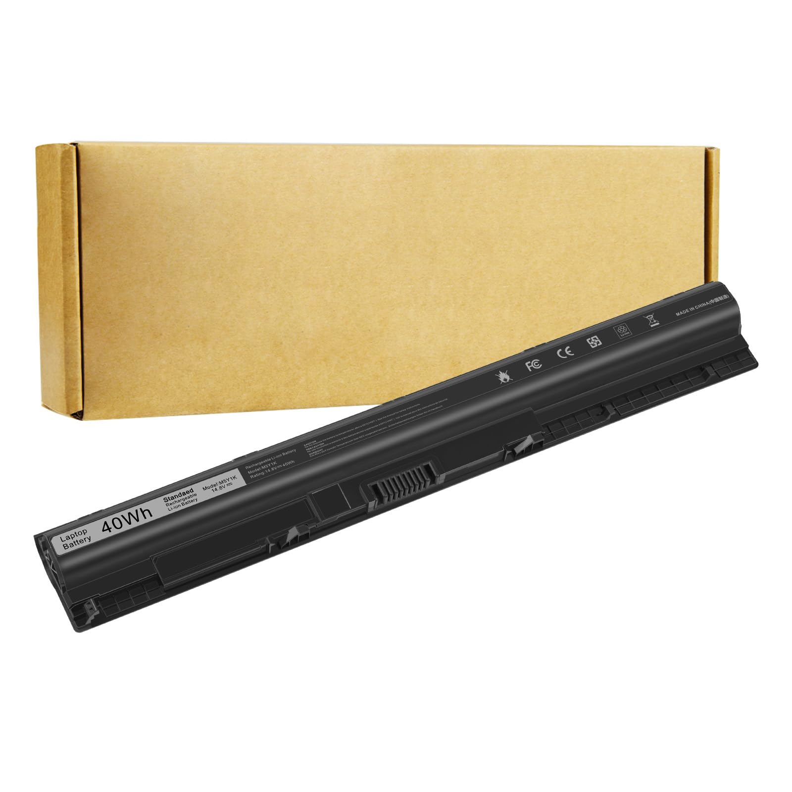 M5Y1K Laptop Battery for Dell Inspiron 14 15 17 5000 3000 Series 5559 5558 3551 3451 3558 i3558 3567 5755 5756 5458 5759 5758 5759 GXVJ3 453-BBBQ WKRJ2 VN3N0 HD4J0 991XP P63F P47F P64 [40Wh 14.8v]]-New