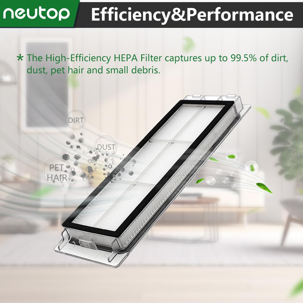 Neutop Replacement Accessories Kit Compatible With Roborock S6 S6 Pure S5 S5 Max S4 E4 E20 E25 E35 C10 S50 Robot Vacuum Parts Wi