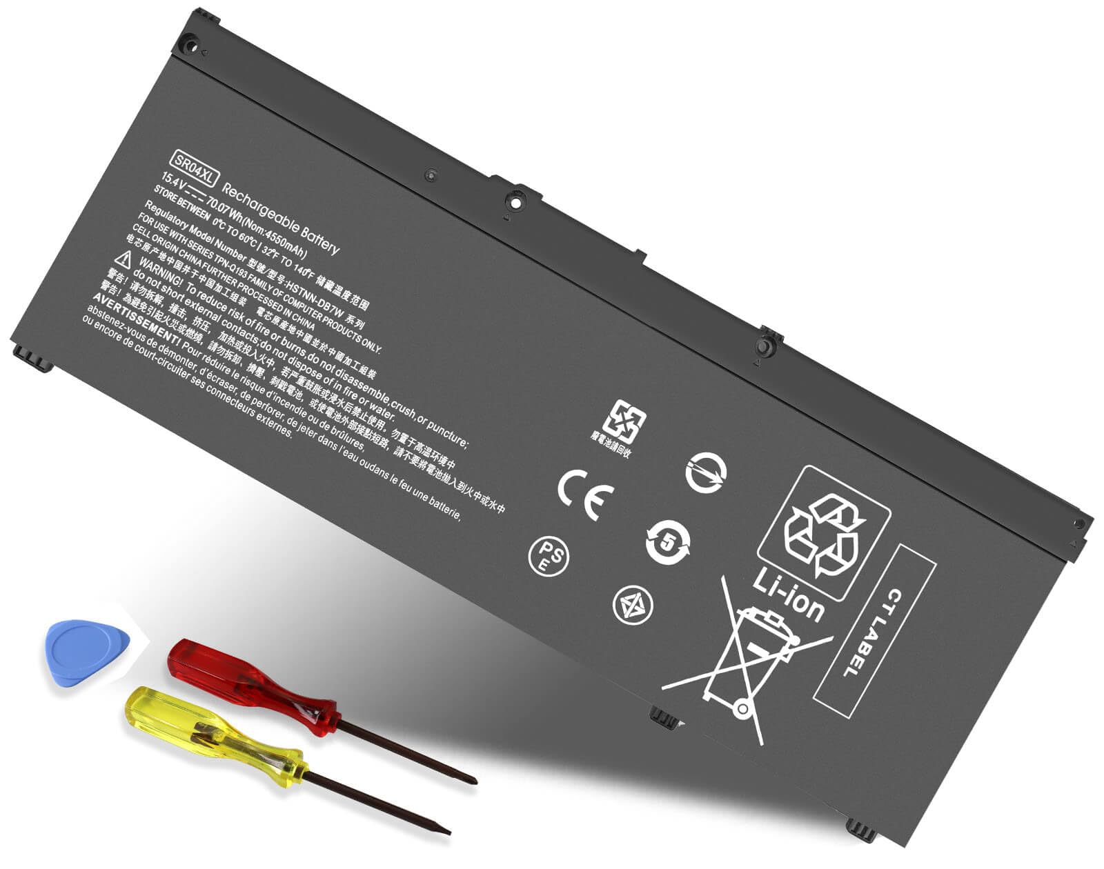 SR04XL Battery for HP Omen 15-CE0XX 15-DC0XX 15-DC1XXX Series SR03XL 15-CE019DX 15-CE198WM 15-CE015DX 15-DC0051NR Pavilion 15-CB