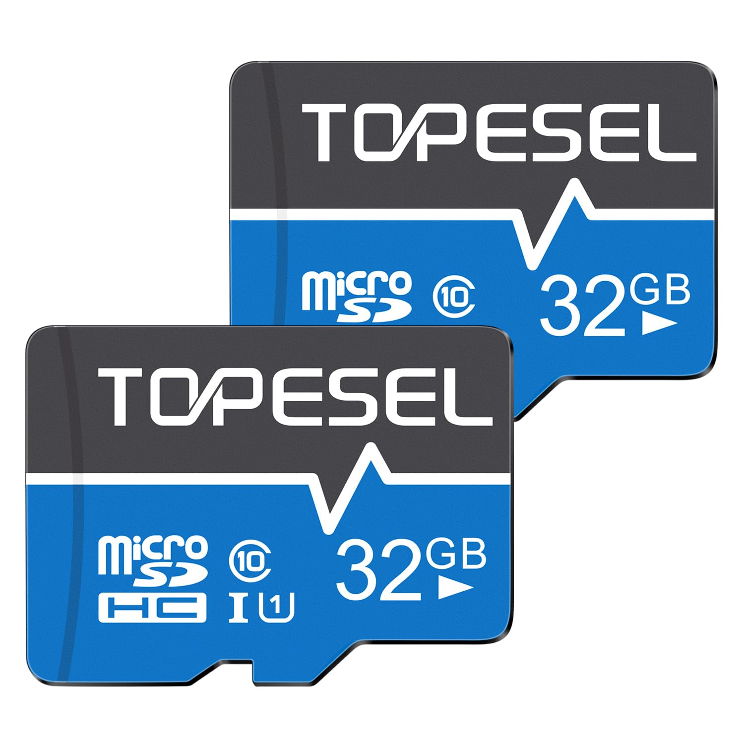 Topesel 32Gb Micro Sd Card 2 Pack Memory Cards Micro Sdhc Uhs I Tf Card Class 10 For Camera/Drone/Dash Cam(2 Pack U1 32Gb)