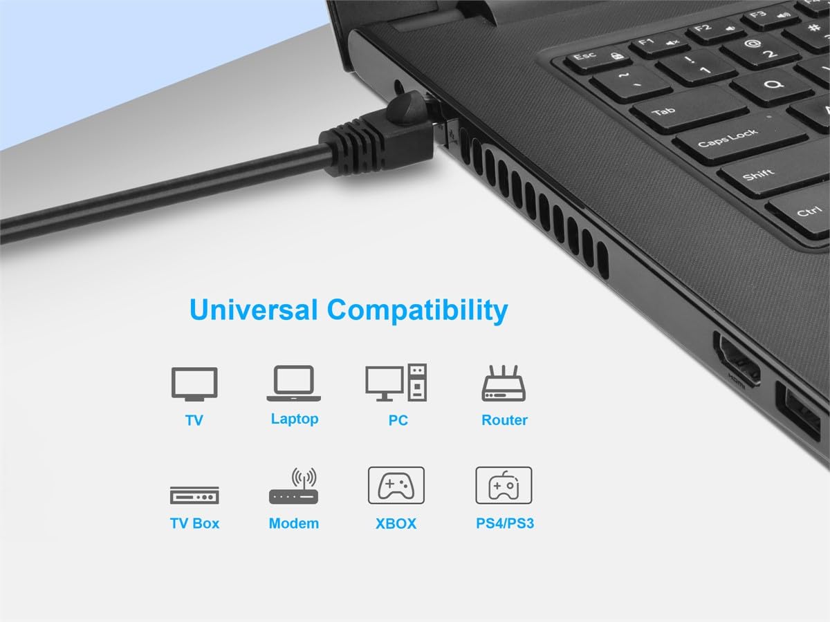 Monoprice Cat6A 75Ft Black Patch Cable Double Shielded (S/Ftp) 26Awg 10G Pure Bare Copper Snagless Rj45 Fullboot Series Ethernet