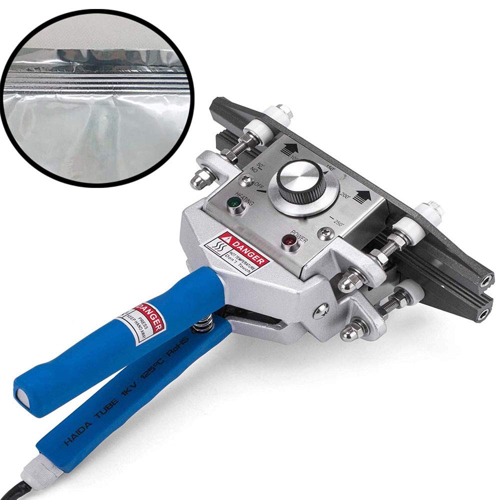 Votoer Fkr 300 Hand Held Crimp Heat Sealer Bag Crimp Heat Sealer Sealing Machine Tool Aluminum Foil Kraft (12'' Sealing Length)