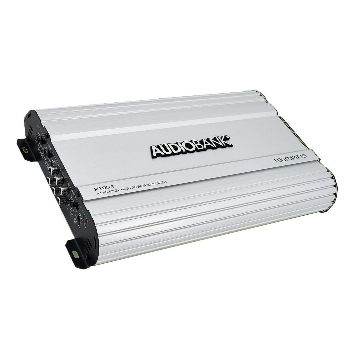 Audiobank 4 Channels 1000 Watts Bridgedable Car Audio Stereo Amplifier P1004 Heavy Duty Aluminum Alloy Heatsink | Class A B Oper