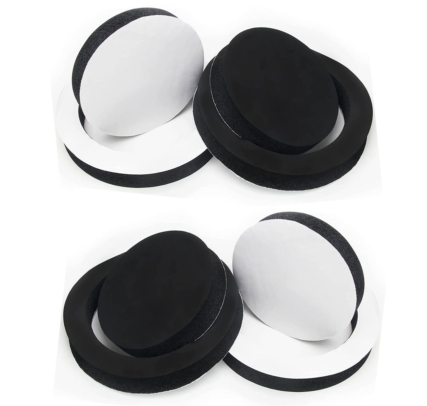 6.5'' Foam Speaker Enhancer System Sponge Kit For Universal Drivers,Self Adhesive Car Door Speaker Foam Rings Enhancer Soundproo