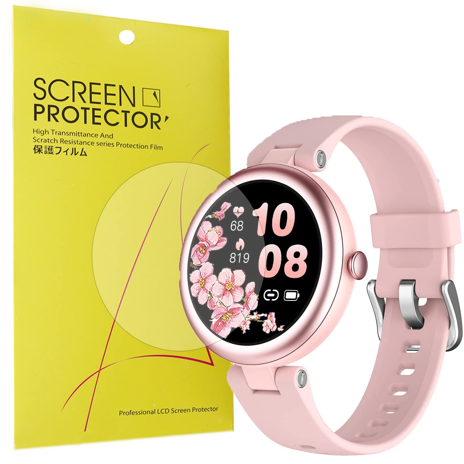 Lamshaw Compatible For Shang Wing Smart Watch Screen Protector, [6 Pack] Full Coverage Tpu Clear Film Compatible For Shang Wing 