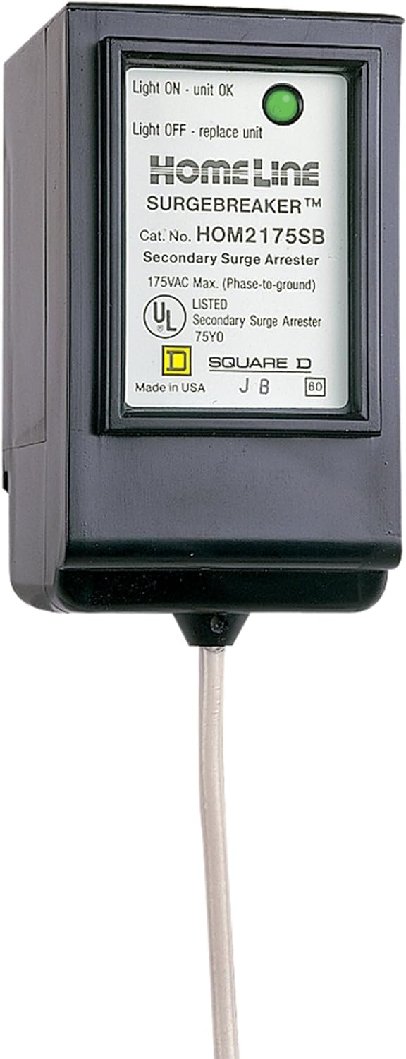 Square D By Schneider Electric Hom2175Sb Homeline Surgebreaker, Surge Protection Device, 25Ka, 120/240V, 1 Phase, 3 Wire