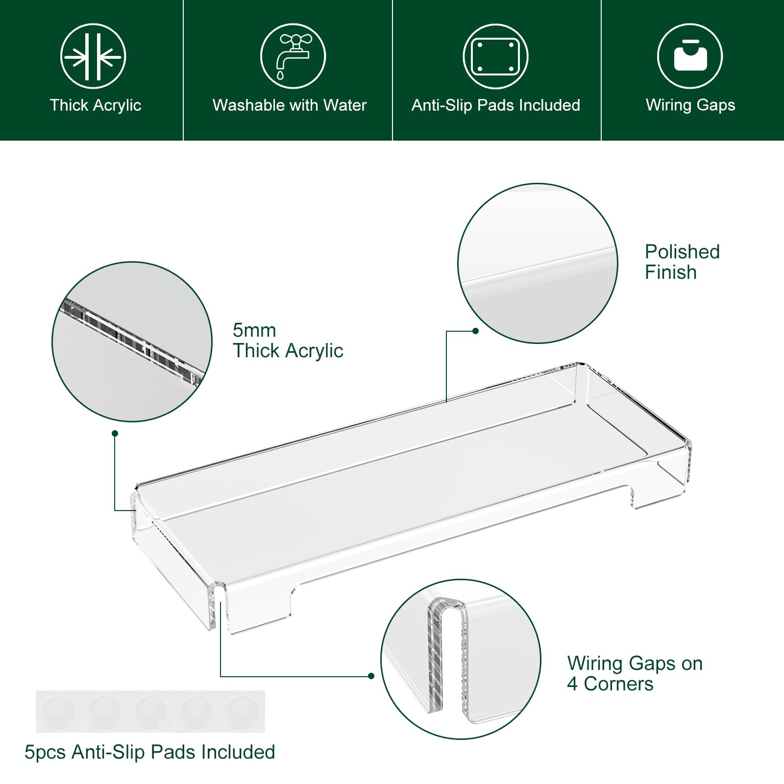 Bosscasa Acrylic Computer Keyboard Cover, Mechanical Keyboard Dust Cover Pc Keyboard Cat Protector, Cat Keyboard Protector (1 Pa