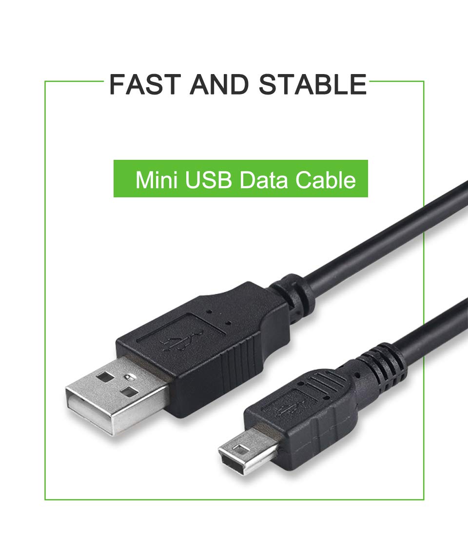 XIXIXIAXIA USB Data Sync Transfer Charger Cable for Zoom H1 H2n H4n H5 H6 Q8 Recorders, Copper Black 5Ft
