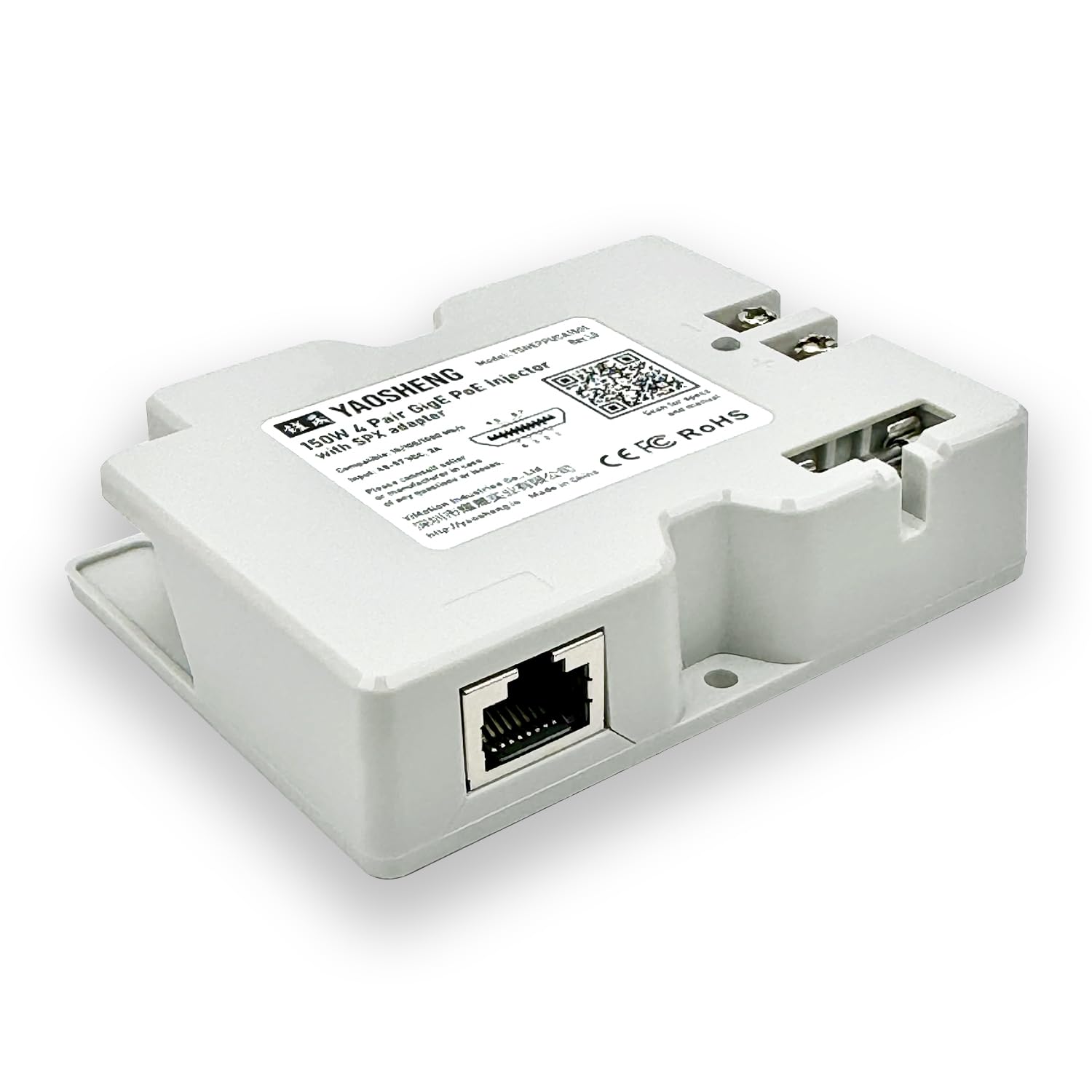 Yaosheng 150W 2 In 1 Poe Injector + Spx Cable Adapter For Residential Starlink