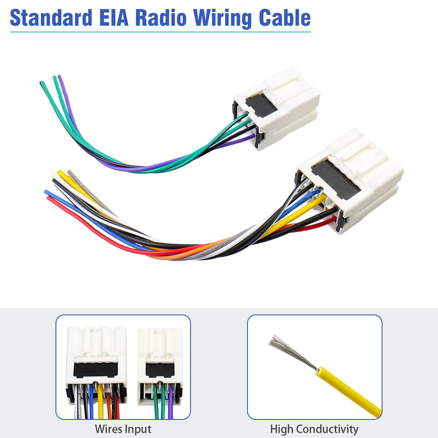 Jayubien Radio Wiring Harness Kit For Nissan Altima Sentra Frontier Xterra Murano Quest Titan Pathfinder,Car Stereo Wire Harness