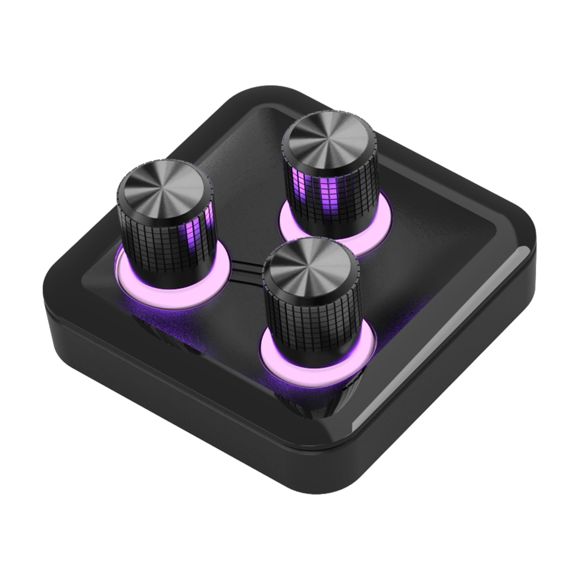 MasterHUB 3xKnob Module: Freeform 2.0 Modular Platform - Precision Control with Customizable Knobs and RGB LEDs for Effortless F
