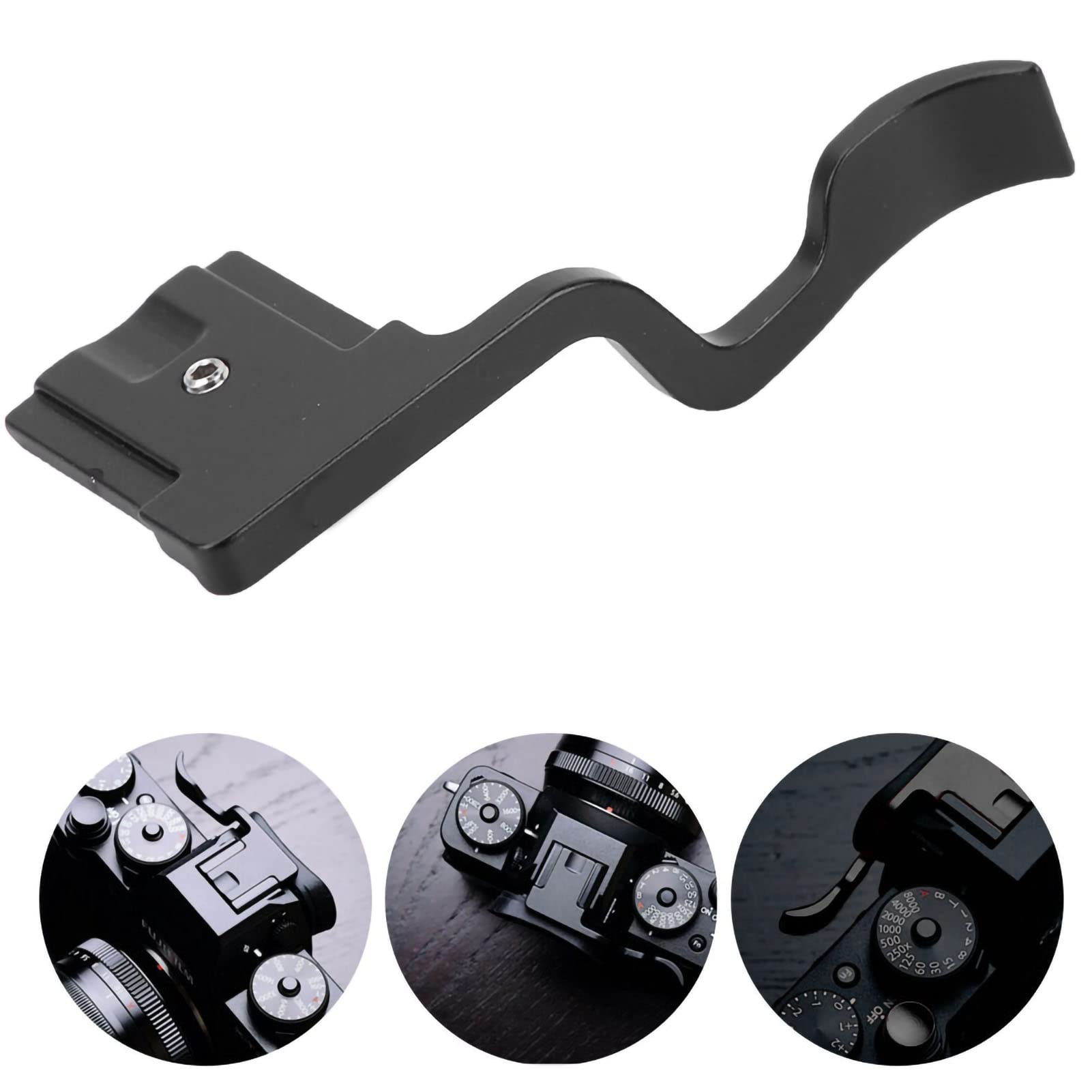 Black Thumb Grip Aluminum Alloy Thumb Up Hand Grip For Xt30 Camera