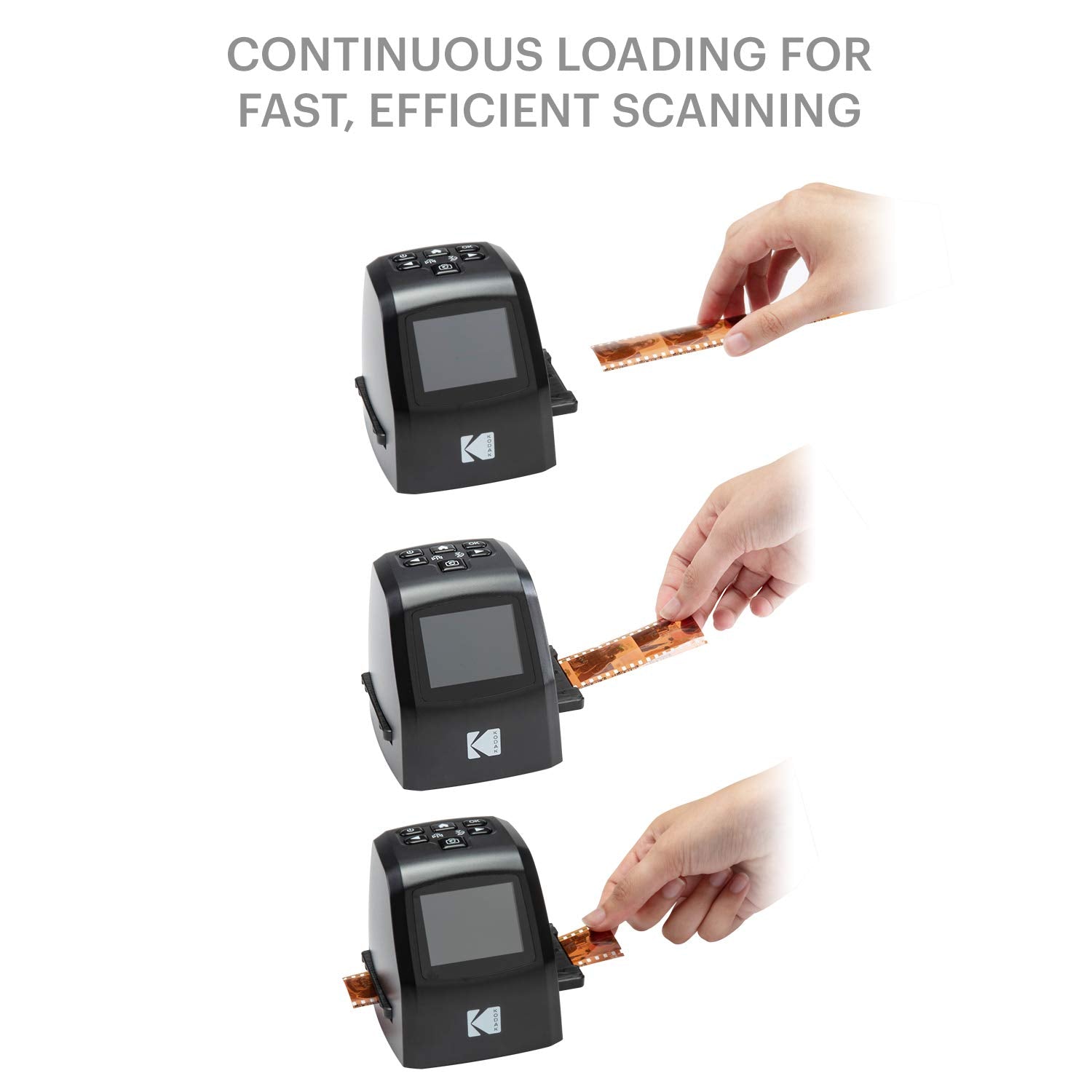 Kodak Mini Digital Film & Slide Scanner - Converts 35Mm, 126, 110, Super 8 & 8Mm Film To 22Mp Jpeg Images - Includes 2.4 Lcd Scr