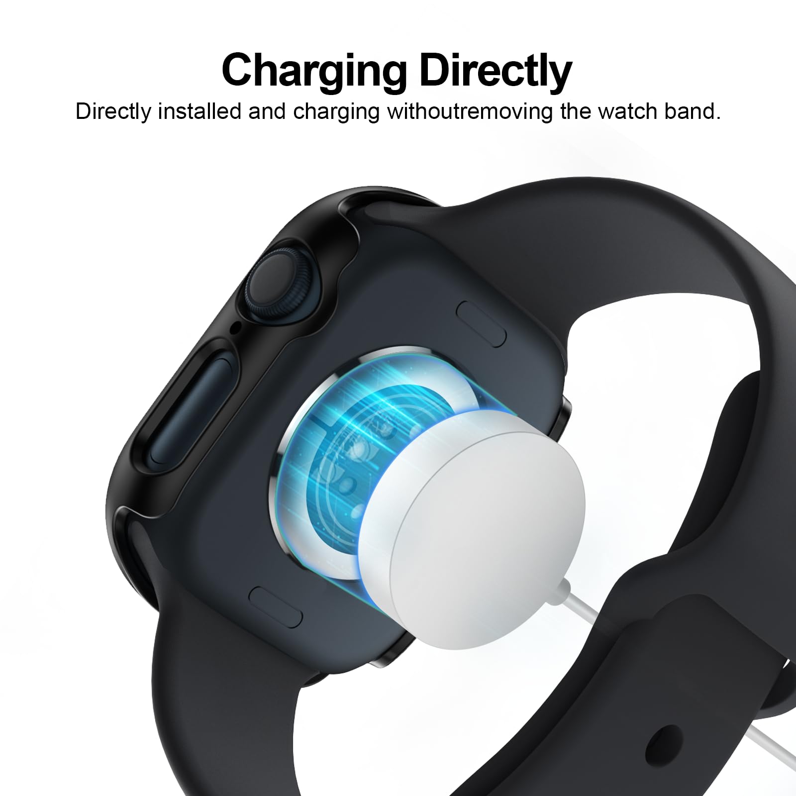 Commuter 6 Pack Case With Tempered Glass Screen Protector For Apple Watch 10 (2024) Series 10 42Mm,Slim Guard Bumper Full Covera