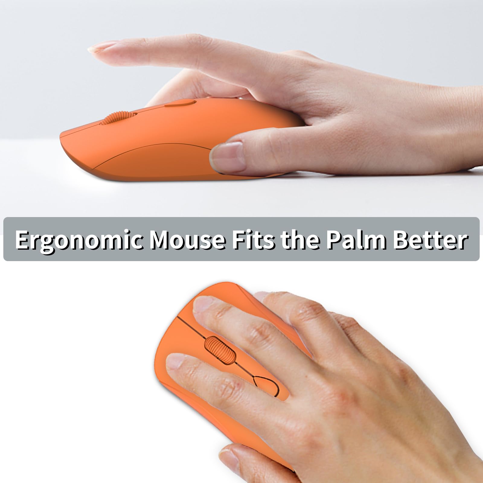 Shunjinrun Wireless Mouse For Chromebook, Laptop, Pc, Macbook, Slim Portable Optical Computer Mouse With Usb Mini Receiver, Quie