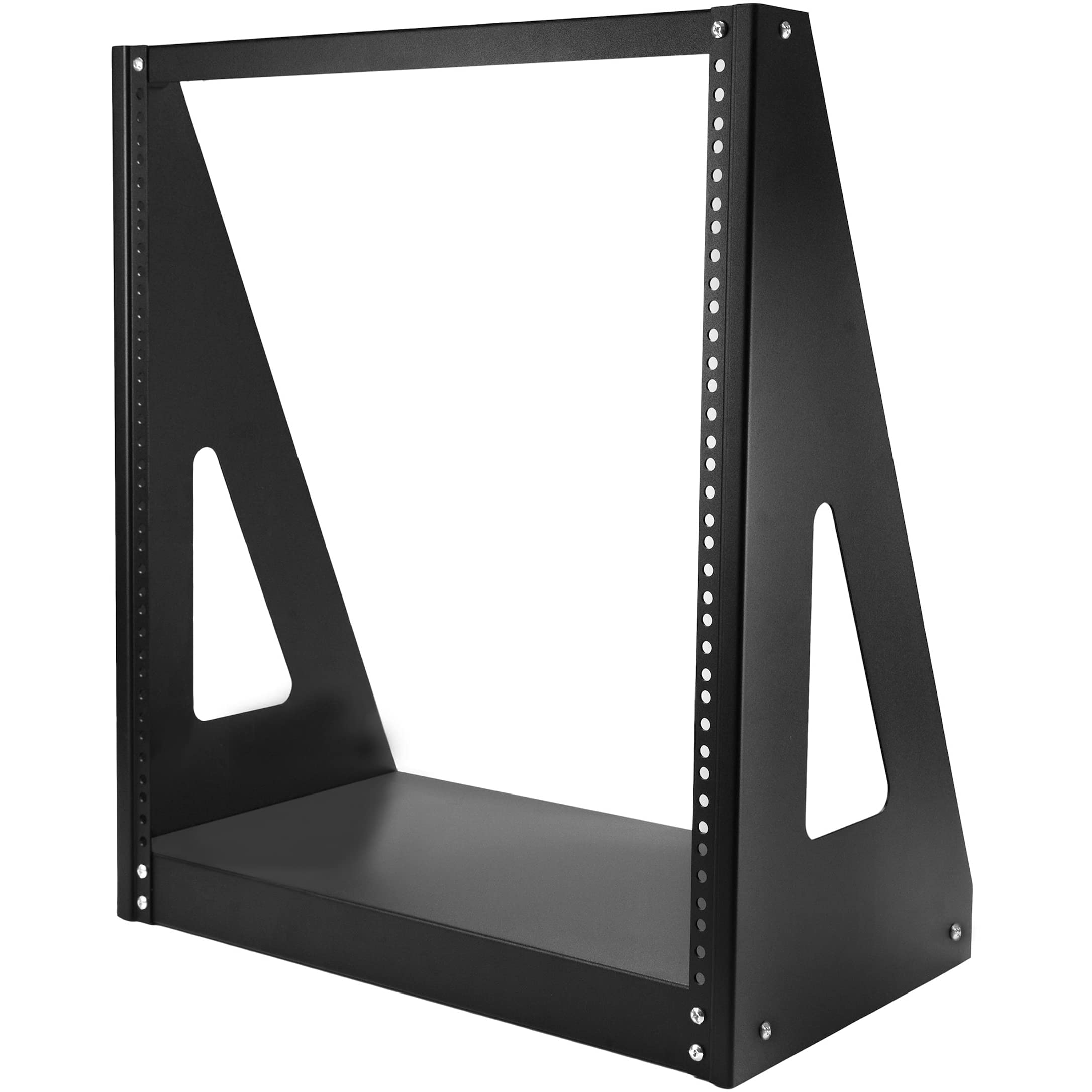 Startech.Com 2 Post 12U Heavy Duty Desktop Server Rack, Small Open Frame 19In Computer Rack, Compact Network Rack For Av / Studi