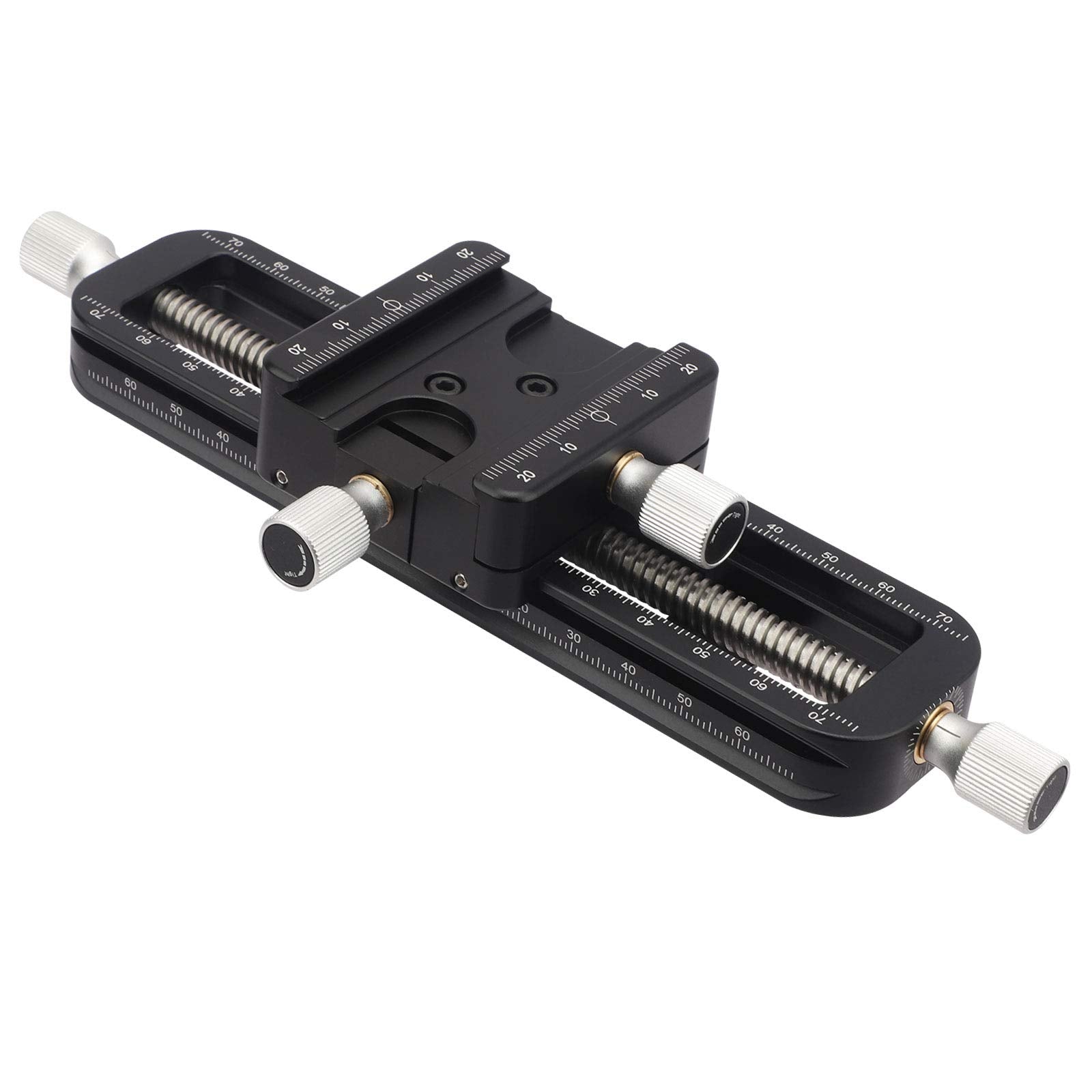 Haoge Fm 160 Wormdrive Macro Rail For Macro Photography Track, Focus Stacking Precision Focus Slider/Close Up Shooting Clamp Plate Fine Tuning Screw Rod