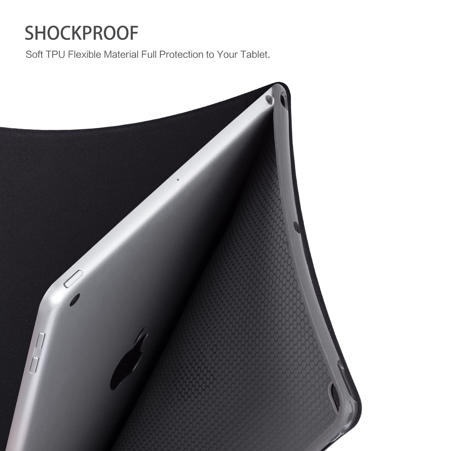 Emogins Ipad Air 2 Case, 9.7 Inch Case Protective Cover For Apple 5Th/6Th Generation, Multi Angle Viewing With Adjustable Stand