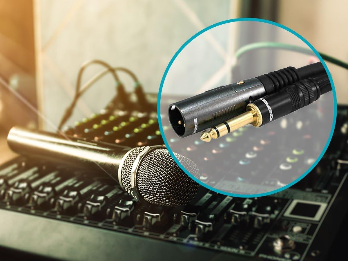 Monoprice Xlr Male To 1/4 Inch Trs Male Cable   Gold Plated, High Fidelity And Eliminate Noise In The Recording Studio And On St