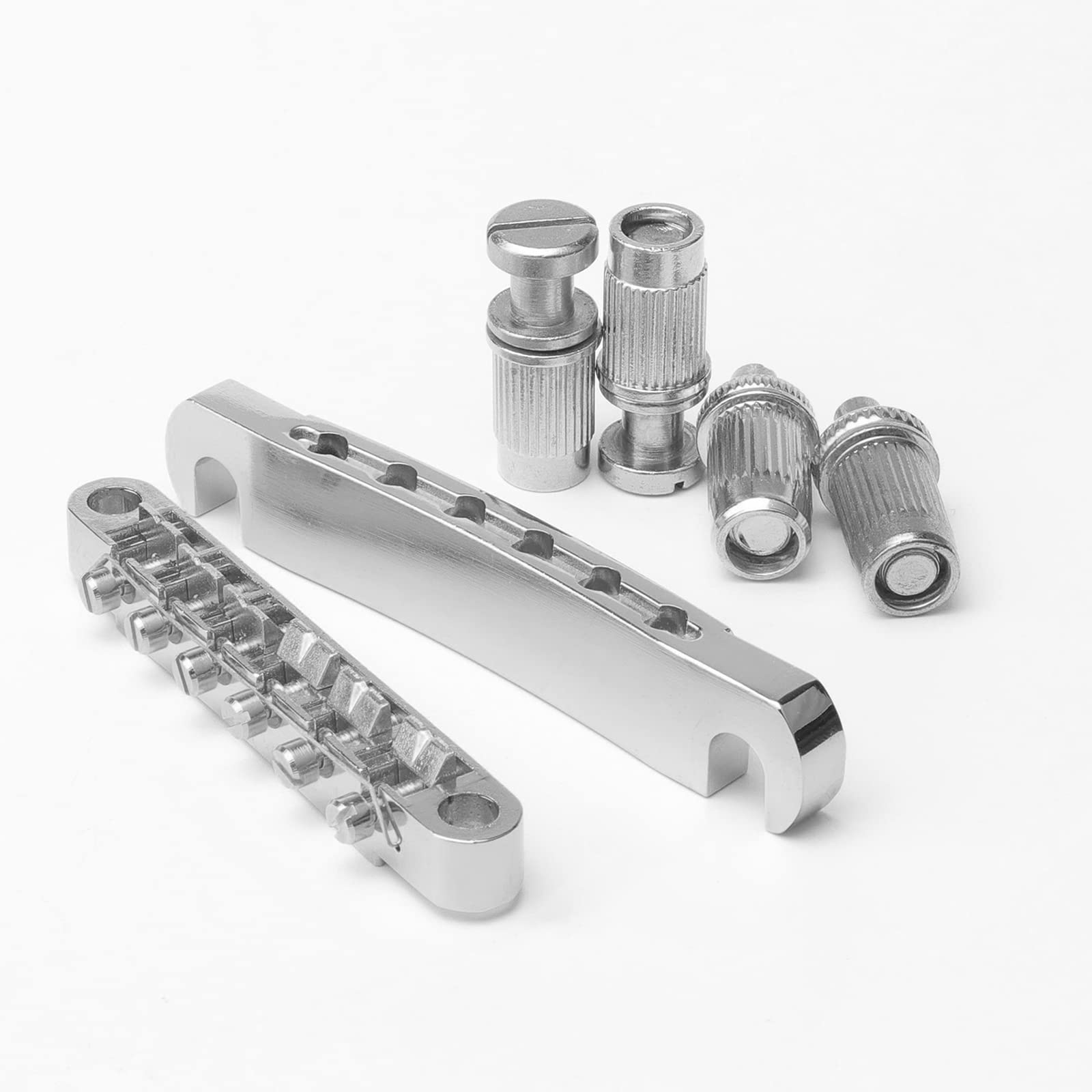 Swhmc Guitar Tune O Matic Bridge And And Tailpiece With Studs For Lp Electric Guitar(Chrome)