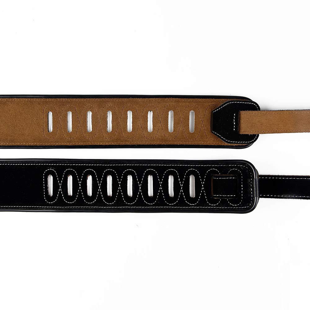 Yueko Cowhide Soft Comfable Durable Electric Guitar Strap Bass Strap Adjustable Acoustic Guitar Belt Width 7Cm (Y24) Guitar Stra