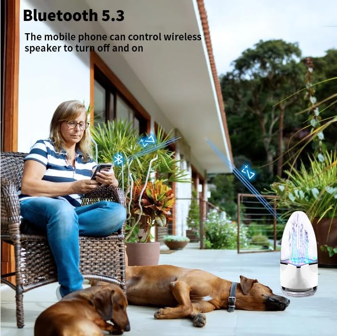 Throlx Water Dancing Speaker, Bluetooth Wireless Speaker, Tws Function, Portable Wireless Speaker, Perfect For A Christmas Party