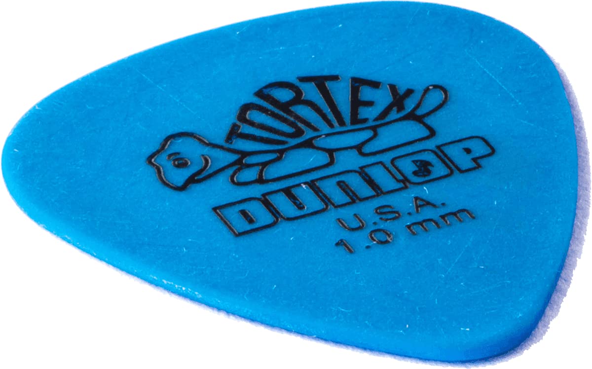 Jim Dunlop 1.0Mm Blue Guitar Pick-12 Pack Tortex Standard (418P100)