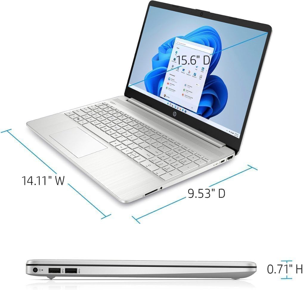 Hp For Business & Student Laptop Computer - With Microsoft Office Lifetime License | 15.6'' Hd Ips Touchscreen | Intel 6-Core I3