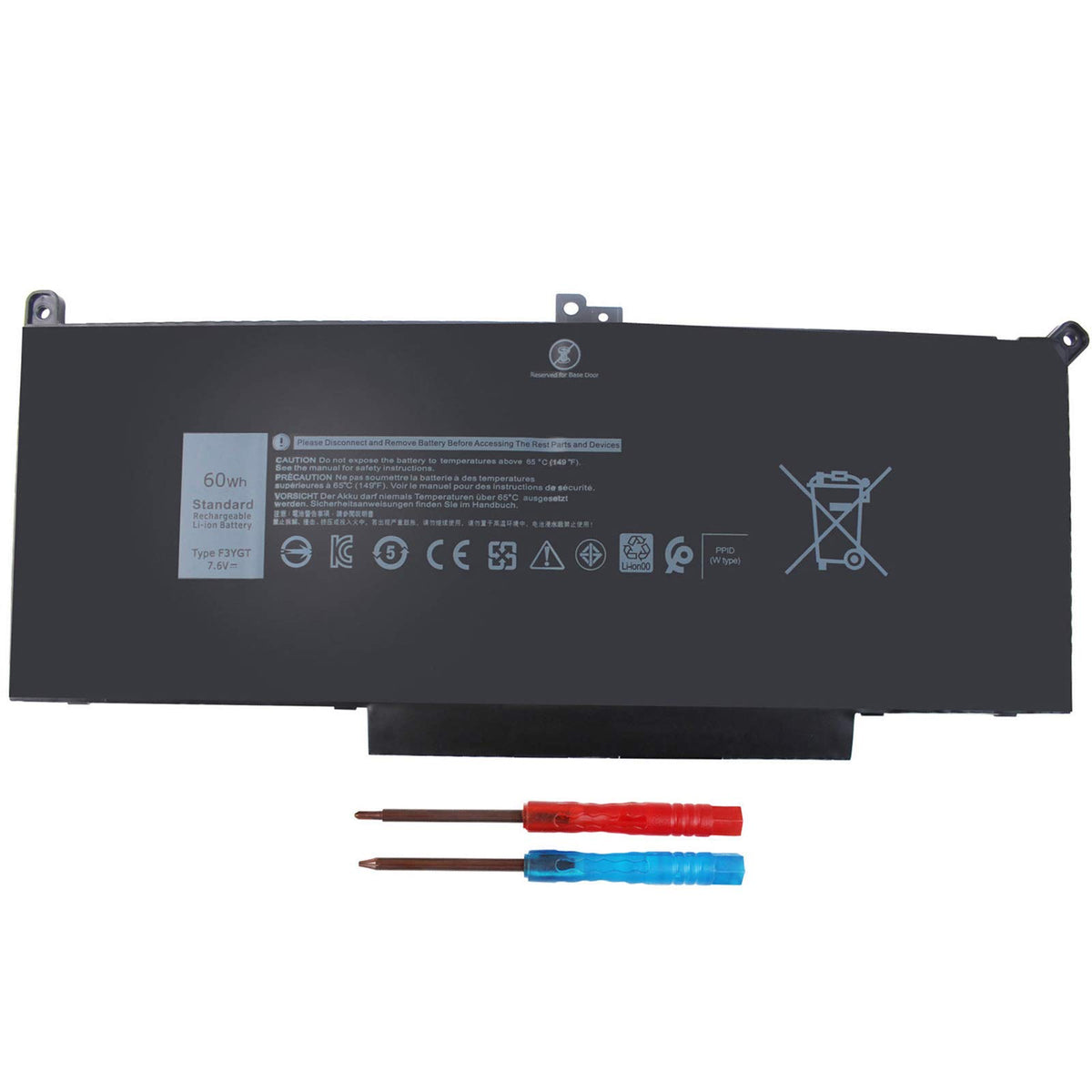 F3Ygt 7480 Dm3Wc Battery For Dell Latitude 7480 7390 7280 7290 7380 7490 E7280 E7480 E7490 12 7000 13 7000 14 7000 Series P73G P