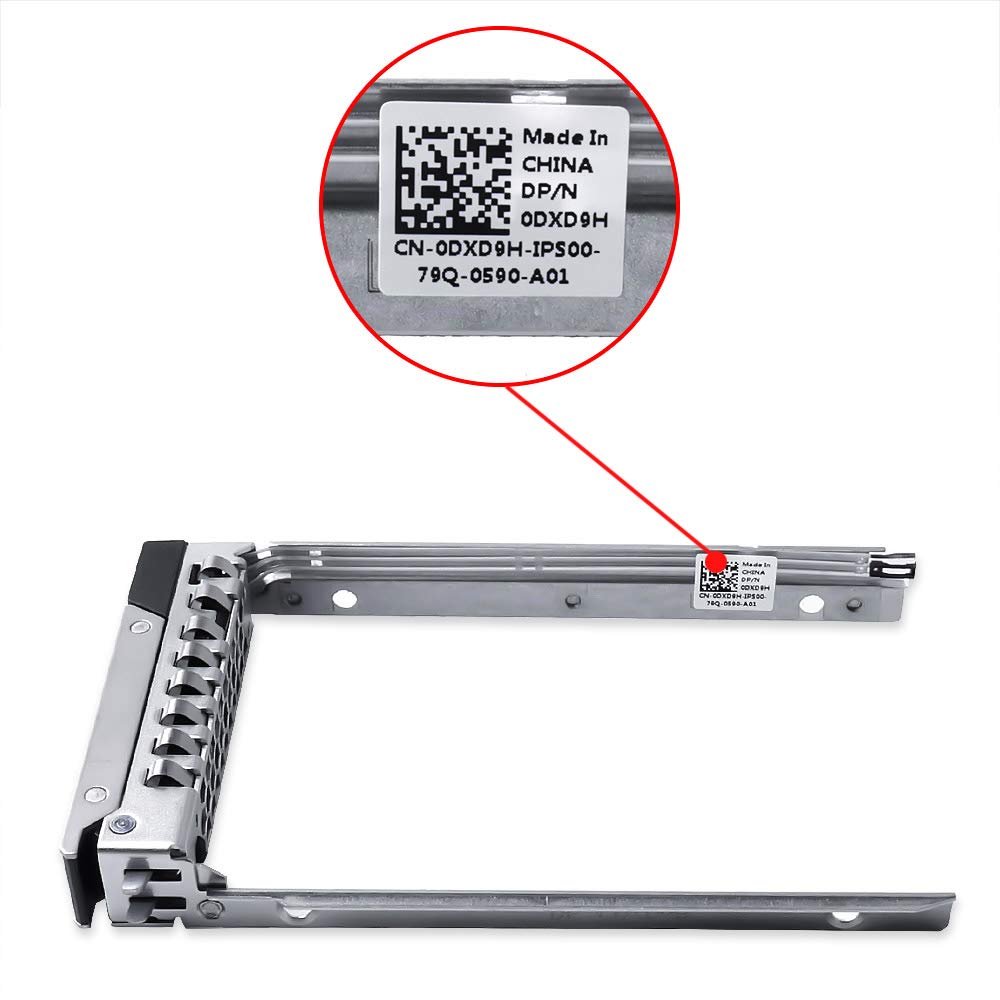2Pcs Pack 2.5' Dxd9H Sas Sata Hard Drive Caddy Tray Enclosure Compatible For Dell Poweredge Servers 14Th Gen R440 R640 R740 R740Xd R840 R940 R6415 R7415 R7425