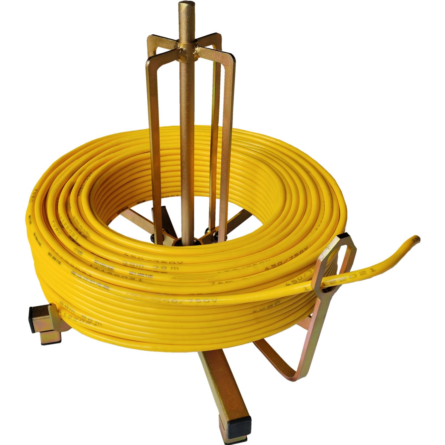 Folding Wire Spool Rack, Floor Or Stud Mounted ,New Cable Dispenser, Electricians Tools Suitable For Romex Wires