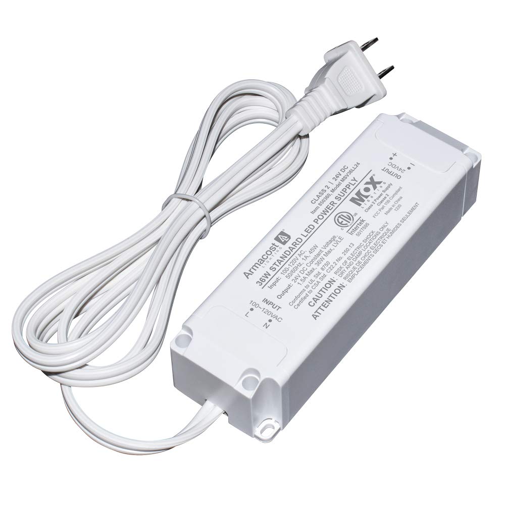 Armacost Lighting 850360 24 Volt Led Power Supply, White
