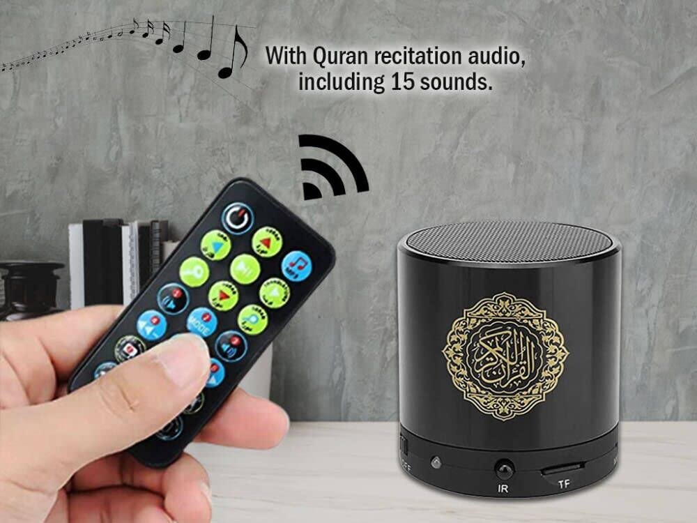 Hitopin Digital Quran Speaker, Portable Quran Speaker, Quran Speaker With Remote Control, Quran Speaker Mp3 Player, Over 18 Reci