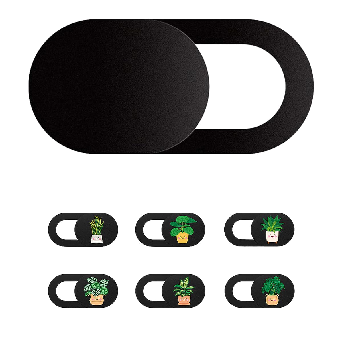 Mizi Webcam Privacy Cover Slide [6 Pack], Cute Camera Blocker Sticker, Protect Your Privacy and Security for Computer, Laptop, T