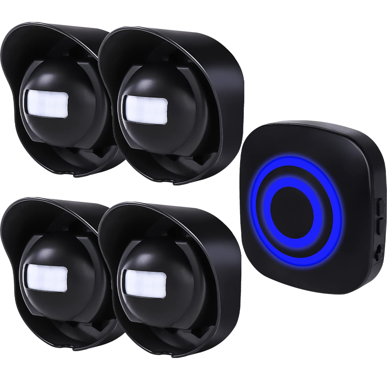 Shaogax Driveway Alarm 328Ft Long Range Wireless Driveway Alarm Weatherproof Outdoor Motion Sensor&Detector Security Alert Prote