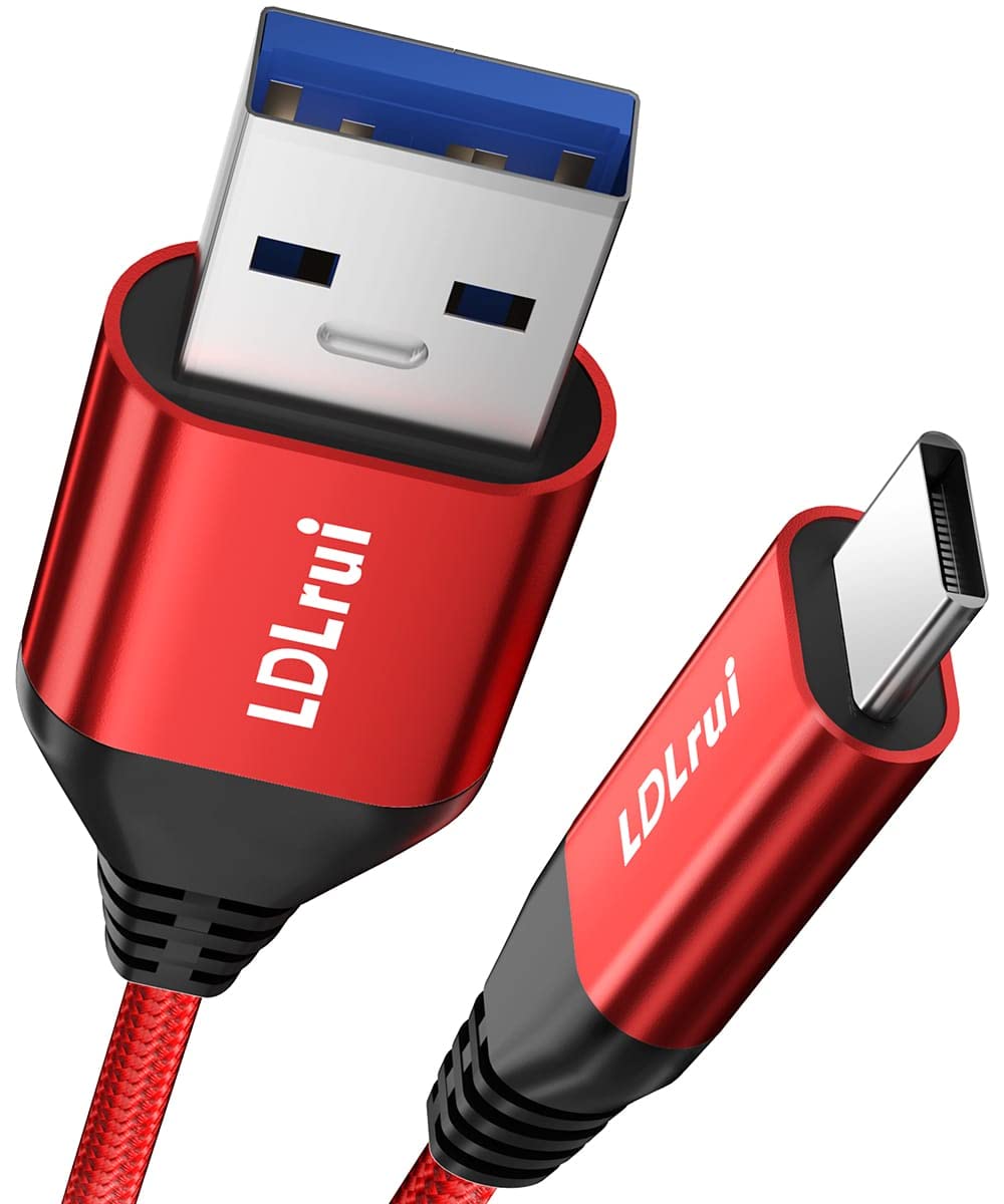 Usb A To Usb C Cable [2Pack 6Ft], Braided Usb3.2 Gen 2 Type C Charger Cord 10Gbps Data Transfer 3.1A Fast Charging For Iphone 15 Pro Max, Samsung Galaxy S24/S23/S22, Android Auto   Red