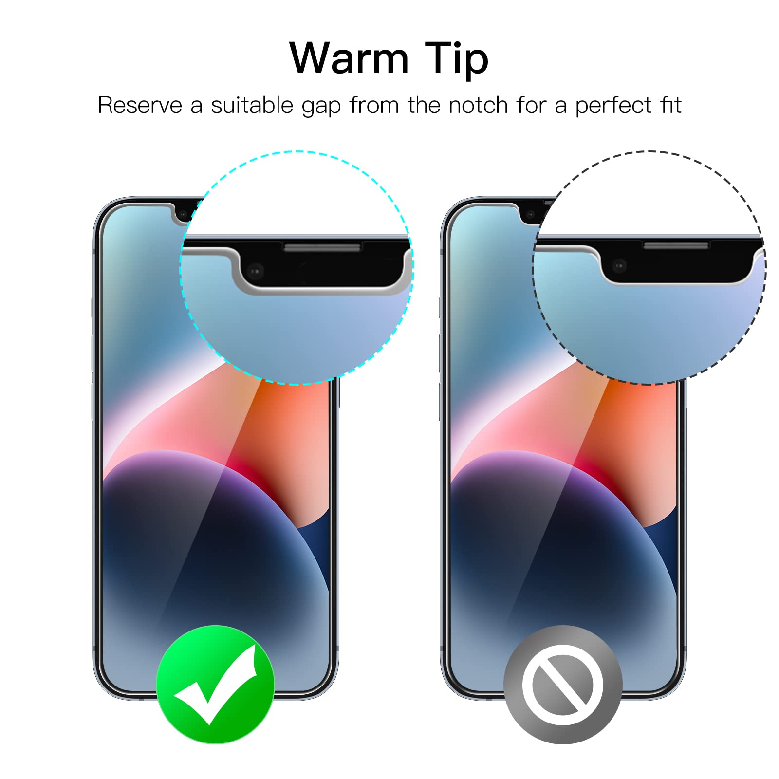 JETech Tempered Glass Screen Protector for iPhone 14 & 16e (2025) - 3-Pack, Transparent, 6.1-Inch, Durable Film