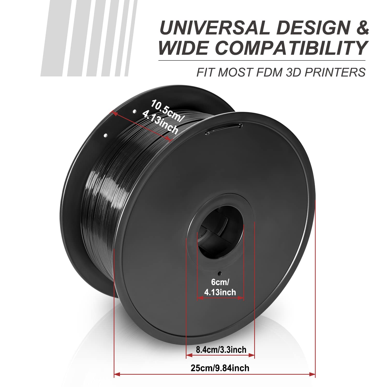 Jarees Petg Filament 1.75,Toughness Enhanced Petg Vacuum Sealed,Adhere Well 1Kg Spool 3D Printer Filament,Dimensional Accuracy 1