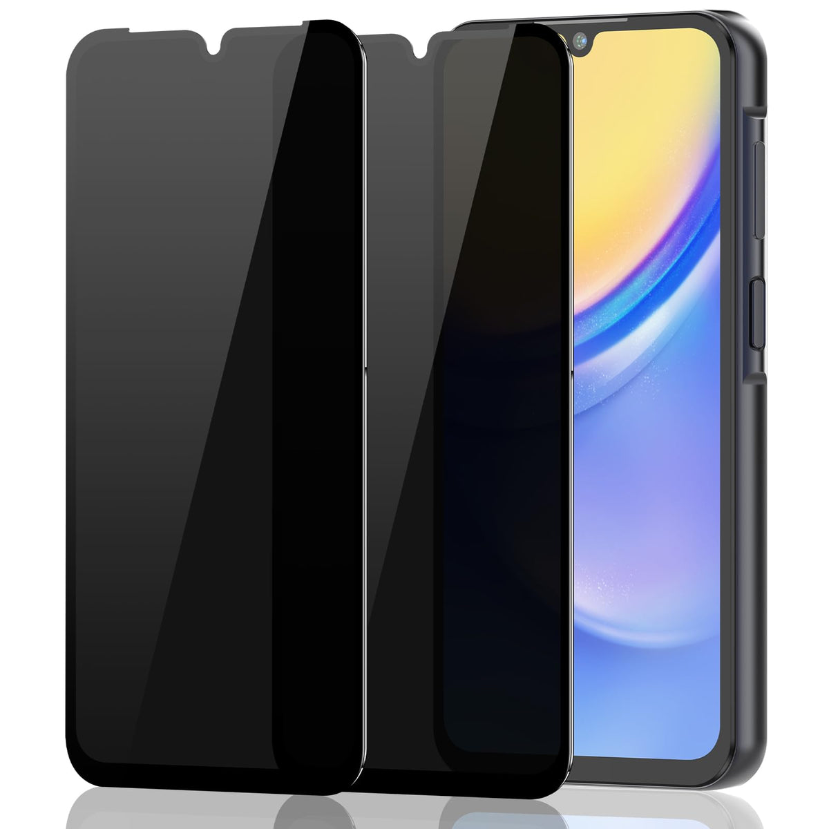 Ywxtw For Samsung Galaxy A15 5G Privacy Screen Protector, Upgraded Anti-Spy 9H Tempered Glass Screen Protector For Galaxy A15 5G