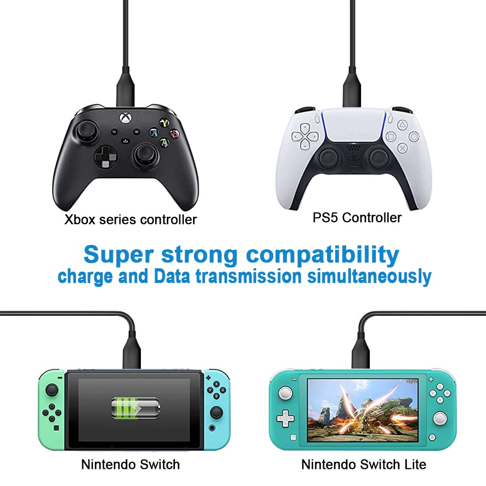 Ps5 Controller Charger Cable For Playstation 5 Charging Cord For Xbox Series X/Series S Controller Charging Cord Ps 5 Dual Sense