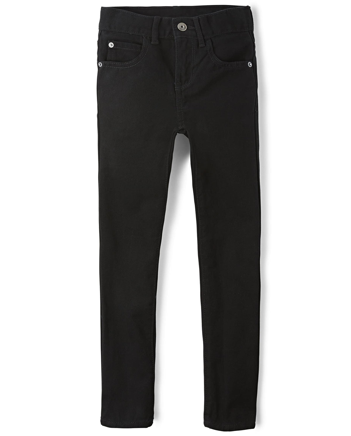 The Childrens Place Boys Stretch Skinny Jeans, Black Wash, 6 Slim