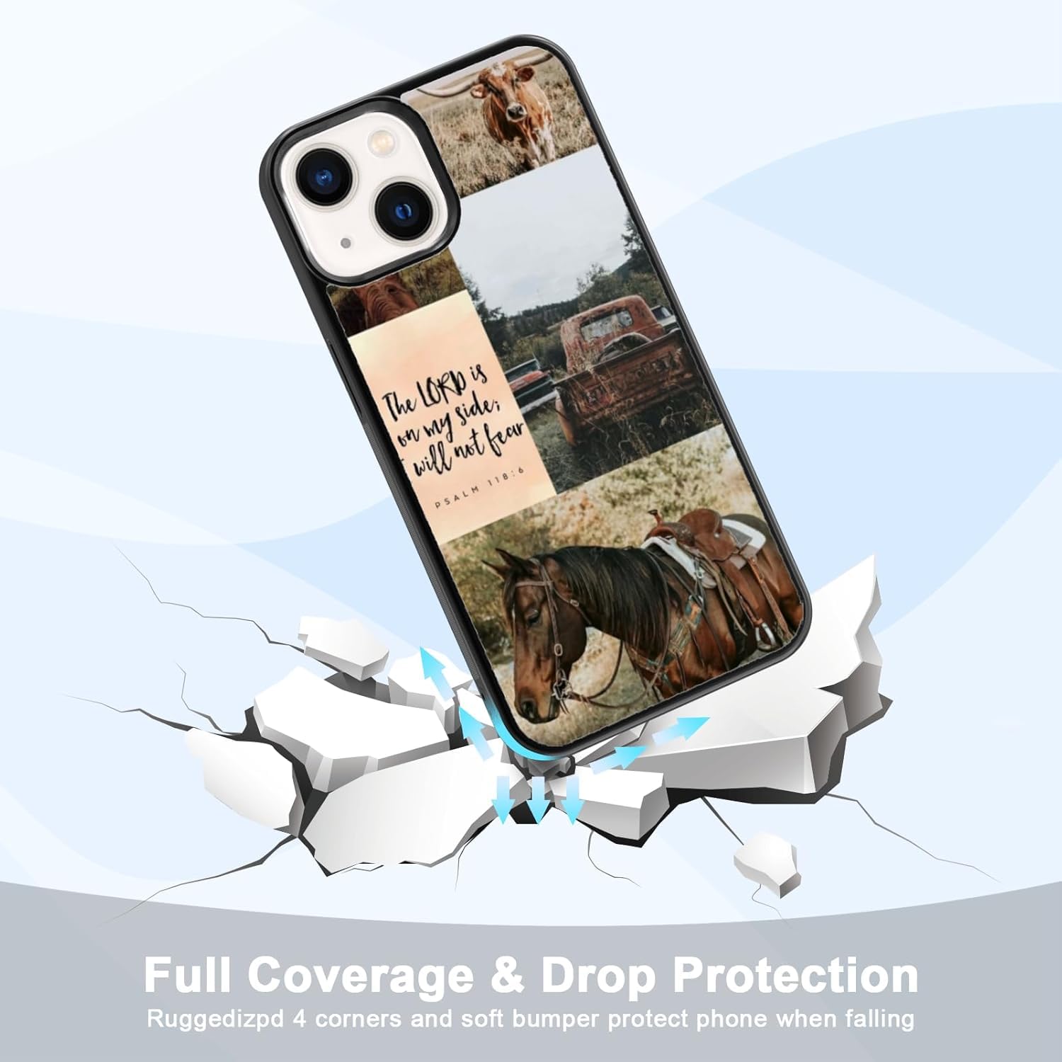 Traday Western Phone Case Compatible With Iphone 16 Pro Horse Phone Case