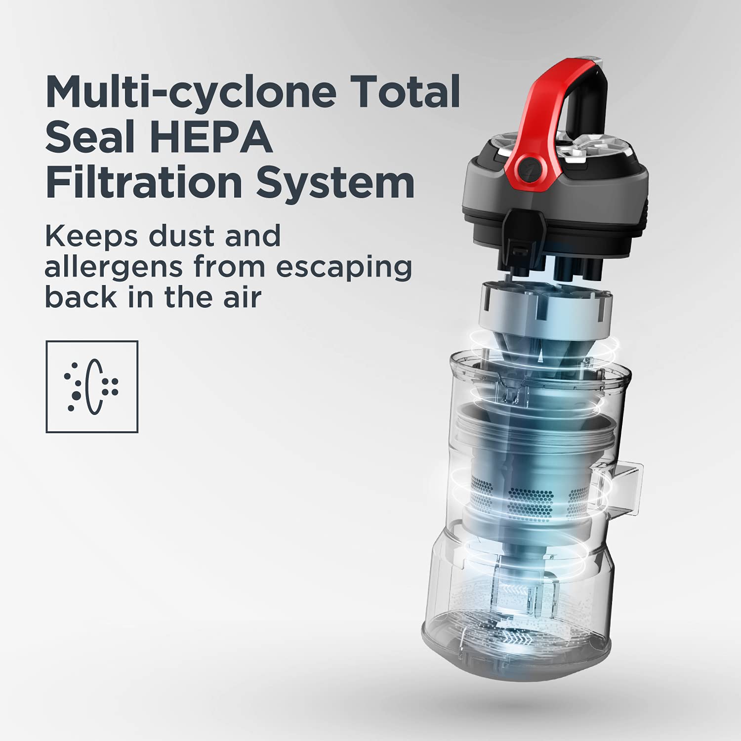 Eureka Pet Upright Vacuum Cleaner For Home, Bagless Upright Vacuum Cleaner Swivel Steering, Powerful Lightweight Upright Vacuum