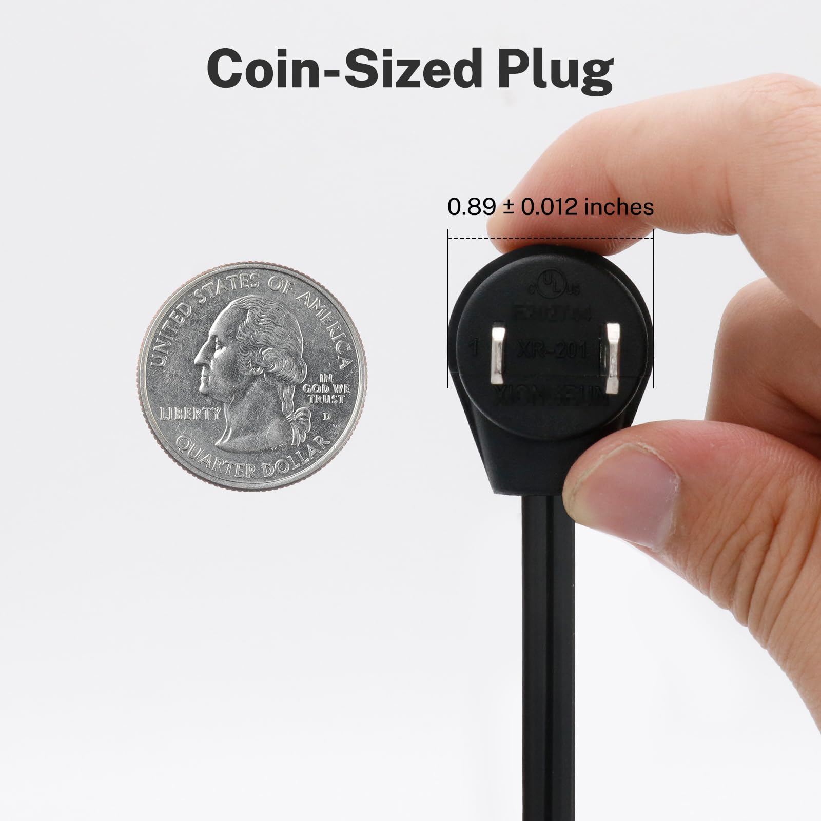 Firmerst Foot Switch Extension Cord 6 Feet For Floor Lamp, Holiday Lights, Black, 2 Packs