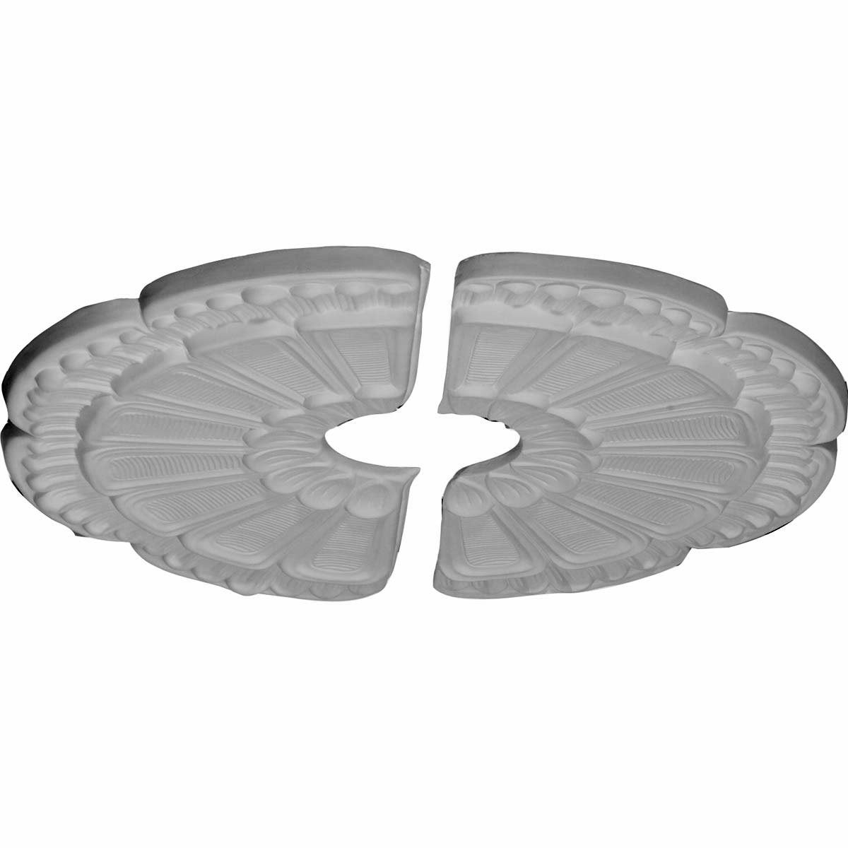 Ekena Millwork Cm18Fw2 Flower Ceiling Medallion, 18 1/2''Od X 3 5/8''Id X 7/8''P, Factory Primed